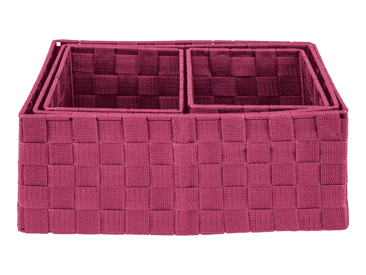 Bild 3 von LIVARNO home Hängeregal / Aufbewahrungskörbe (Aufbewahrungskörbe 4er Set, Pink)""