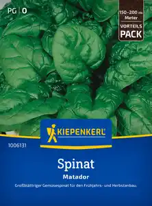 Kiepenkerl Saatgut Spinat Matador Vorteilspackung für ca. 2 – 3 m²