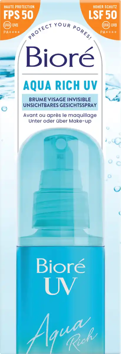 Bild 1 von Bioré Sonnenspray Gesicht aqua rich UV, LSF 50, 60 ml