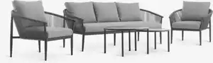 Lounge-Set HOLMESTRAND 5 Pers. grau