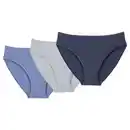 Bild 1 von UP2FASHION BASICS Damen Unterhose 3er-Pack, Mini, Blau, S 36/38