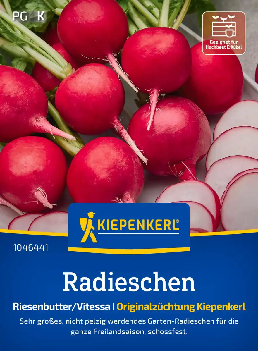 Bild 1 von Kiepenkerl Saatgut Radieschen Riesenbutter/Vitessa für ca. 1 – 1,8 m²