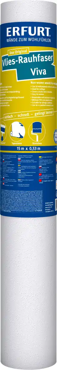 Bild 1 von Erfurt Vlies-Rauhfaser Viva weiß 15 x 0,53 m