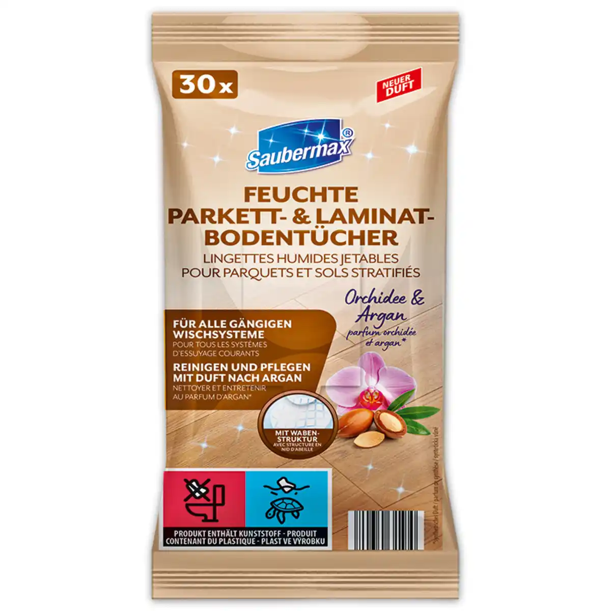 Bild 4 von Saubermax/Lifeform Feuchte Boden-/ Reinigungstücher