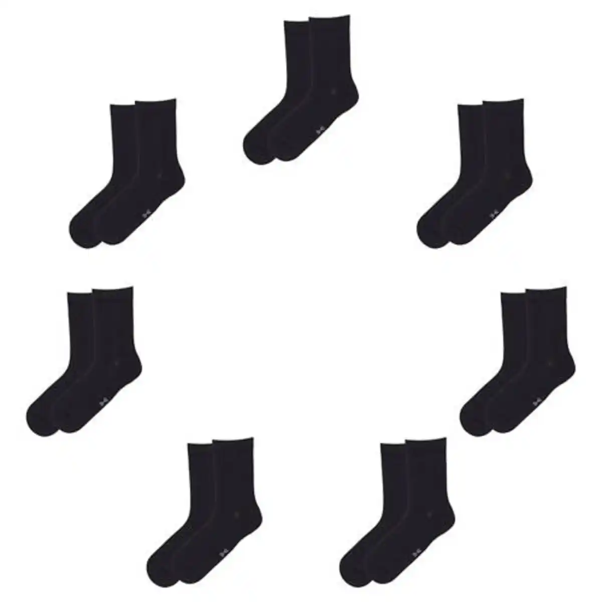 Bild 1 von UP2FASHION BASICS Socken 7er-Pack, Schwarz, 35/38