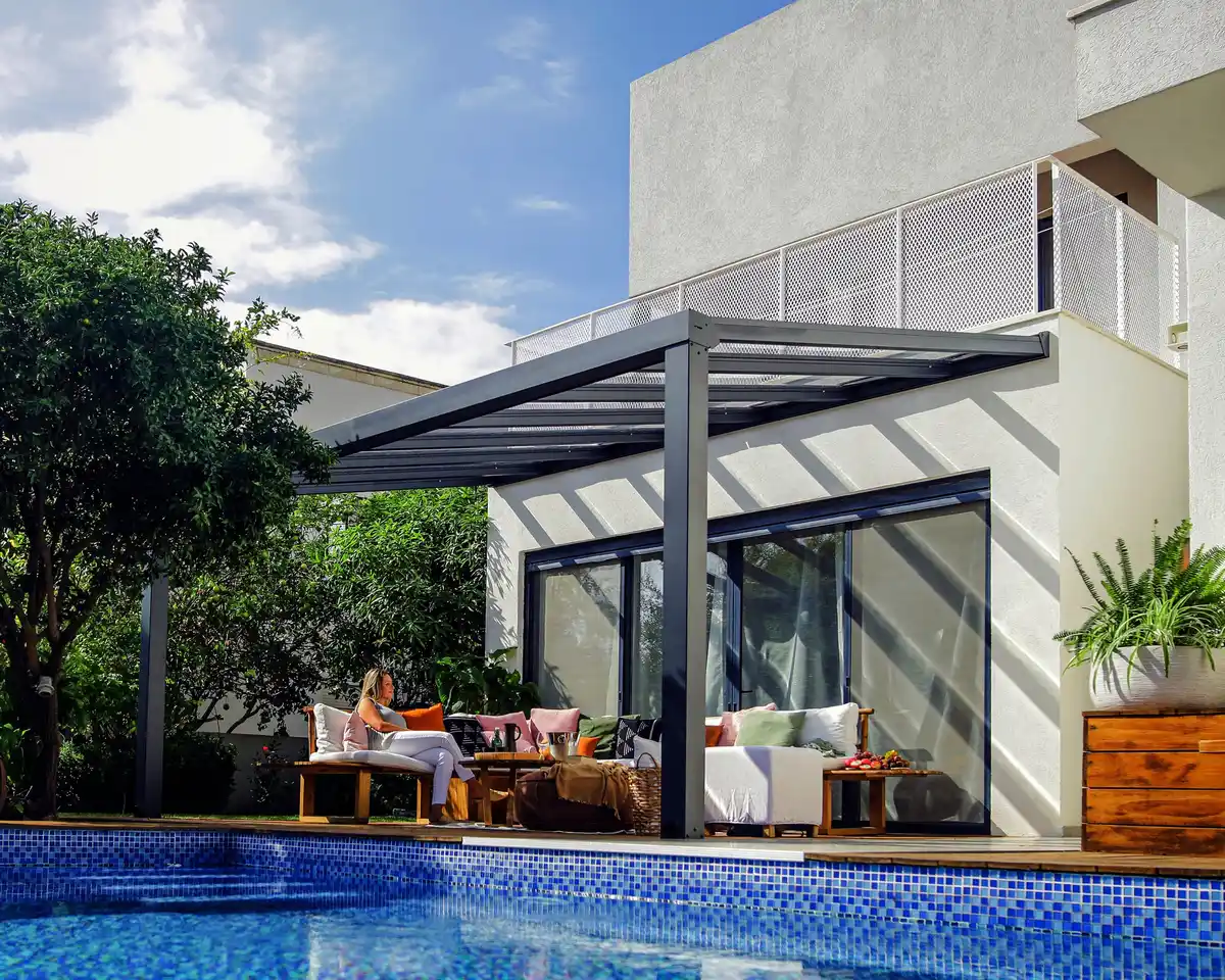 Bild 1 von Canopia Terrassenüberdachung Stockholm  515 x 330,5 cm anthrazit