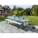 Bild 1 von Festzeltgarnitur, 8 Sitzplätze, Fichtenholz/Stahl