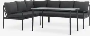 Lounge-Set STROEMSTAD 6 Pers. schwarz
