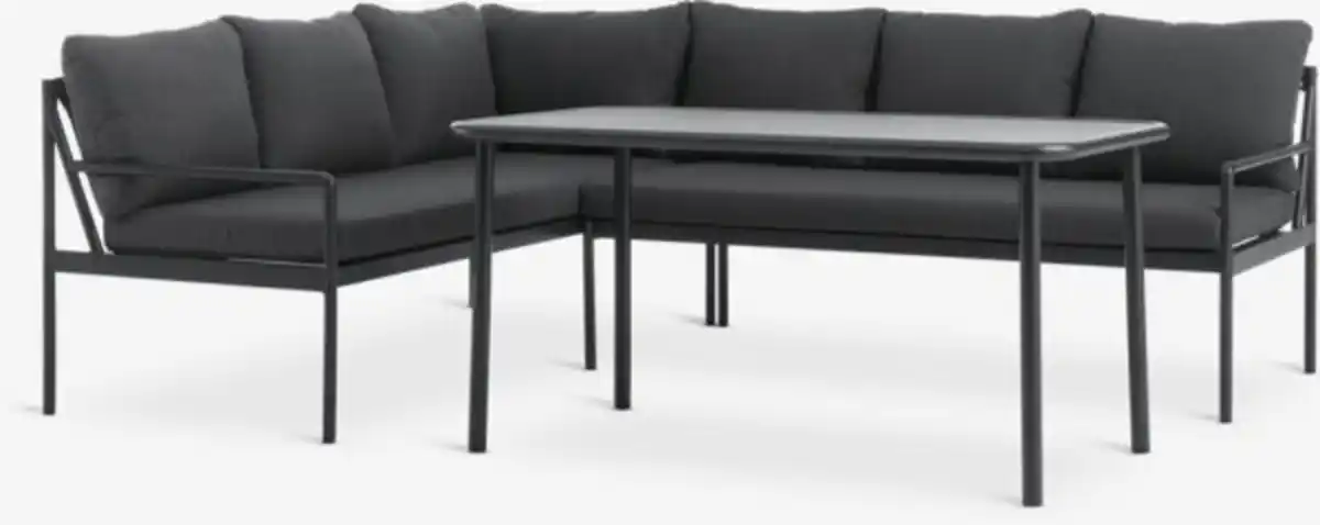 Bild 1 von Lounge-Set STROEMSTAD 6 Pers. schwarz