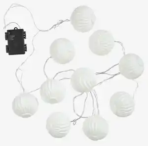 Outdoor-Lichterkette ISFUGL L365 cm m/10 LED weiß