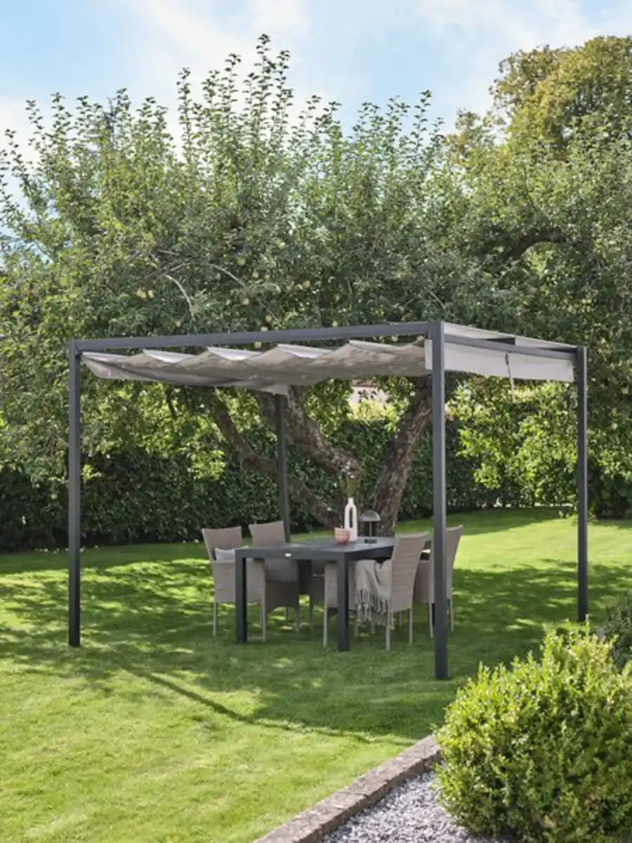 Bild 1 von Pergola HJORTEMOSE B3xL3xH2.3m grau