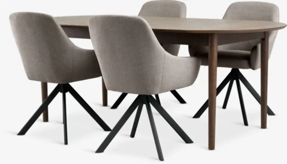 Bild 1 von Marstrand L200/280 Tisch dunkle Eiche + 4 Rostrup sand