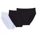 Bild 1 von UP2FASHION BASICS Damen Unterhose 3er-Pack, Midi, Schwarz, S 36/38