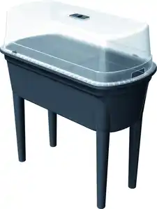 Prosperplast Anzuchttisch Set Bloomo Kunststoff 77,5 x 38 cm anthrazit