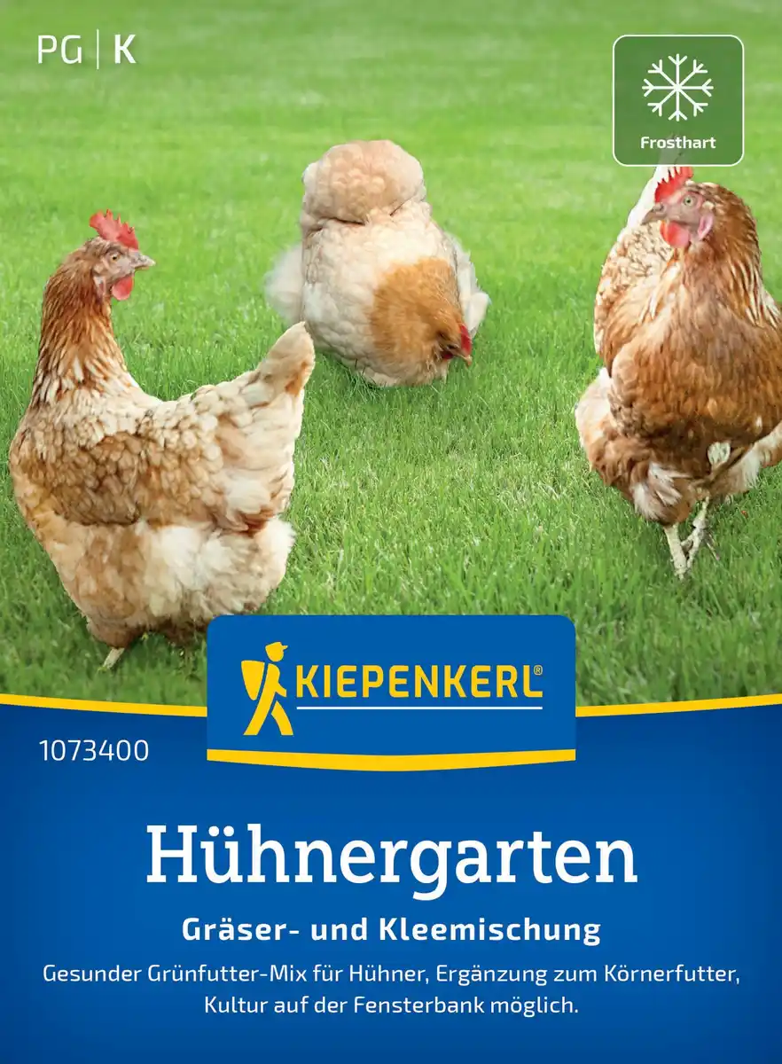 Bild 1 von Kiepenkerl Rasensamen Hühnergarten Gräser- und Kleemischung für ca. 1 m²