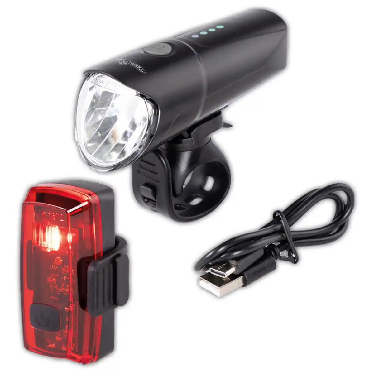 Bild 1 von Top Velo LED-Fahrradleuchten-Set