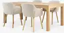 Bild 1 von KORSKRO L200 Tisch Eiche natur + 4 ADSLEV Stühle beige