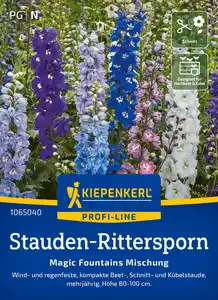 Kiepenkerl Profi-Line Blumensamen Stauden-Rittersporn Magic Fountains Mischung für ca. 35 Pflanzen