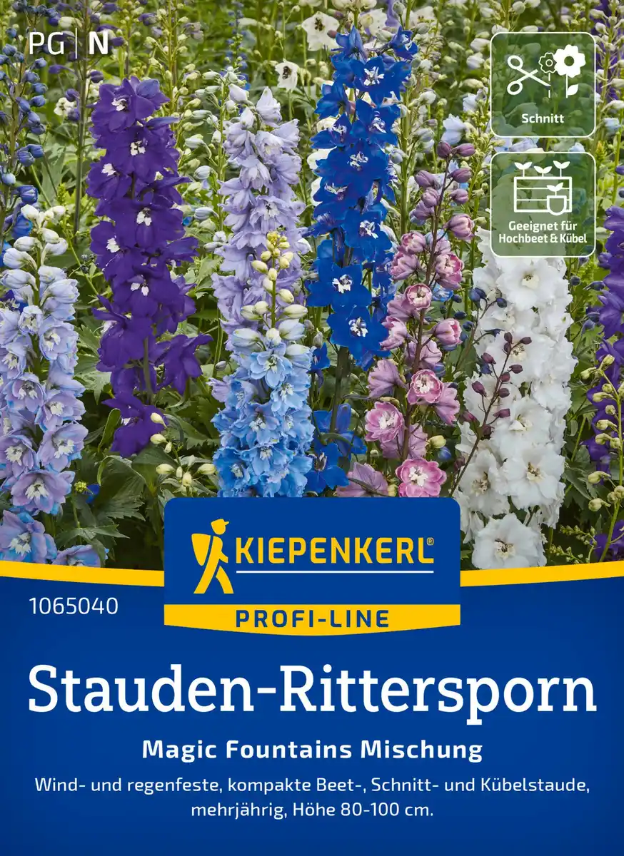 Bild 1 von Kiepenkerl Profi-Line Blumensamen Stauden-Rittersporn Magic Fountains Mischung für ca. 35 Pflanzen