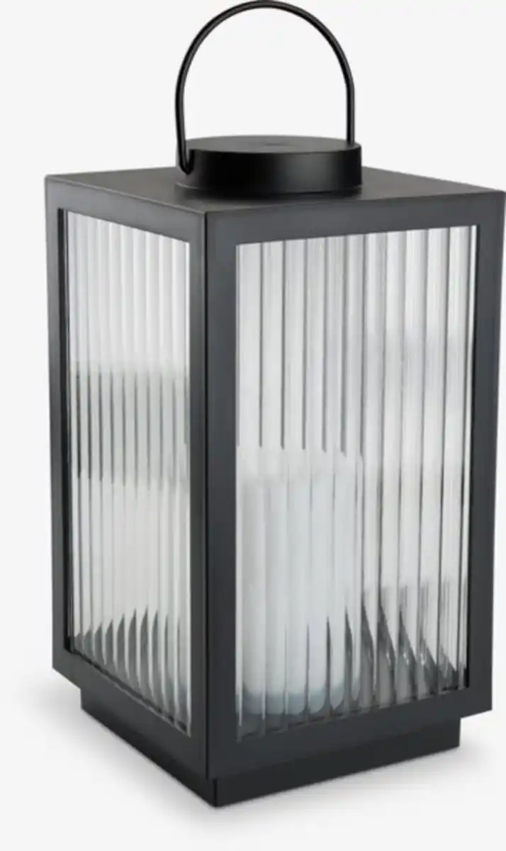 Bild 1 von Laterne GULDSMED B16xL16xH29cm m/ LED schwarz