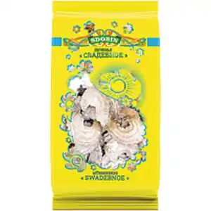 Mürbekekse "Swadebnoe", mit 1% Puderzucker bestreut