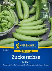Kiepenkerl Profi-Line Saatgut Zuckererbsen Delikett für ca. 2,4 – 4 m²