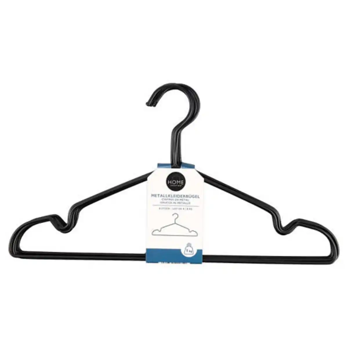 Bild 1 von HOME CREATION Metall Kleiderbügel, Schwarz