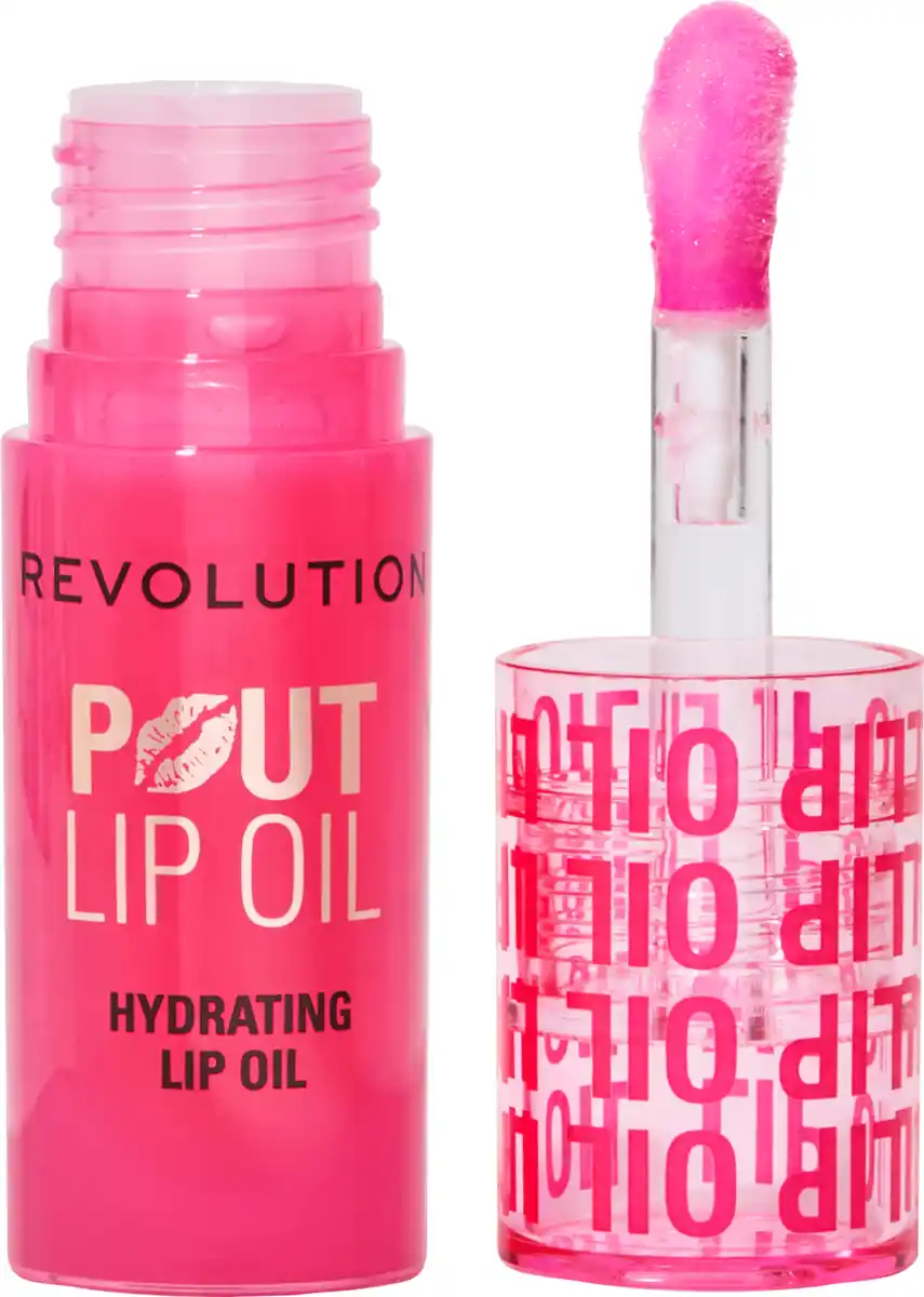 Bild 1 von REVOLUTION Lippenöl Pout Lip Oil, Watermelon Pink, 4 ml