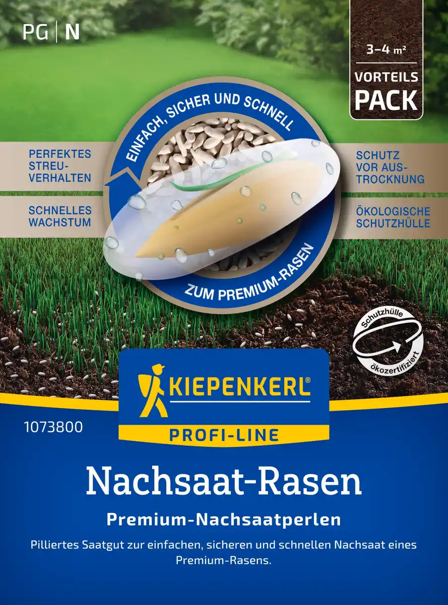 Bild 1 von Kiepenkerl Profi-Line Rasensamen Nachsaat-Rasen Premium-Nachsaatperlen für ca. 3 - 4 m²
