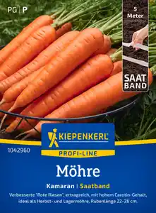 Kiepenkerl Profi-Line Saatgut Möhren Kamaran F1 Saatband für ca. 1,25 – 1,5 m²