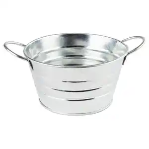 JES COLLECTION Garten Artikel Display, Zinkwanne Rund