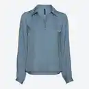 Bild 2 von Damen-Satinbluse mit Knopfleiste