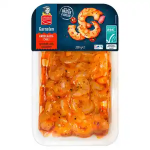 GOLDEN SEAFOOD Garnelen 200 g, Knoblauch-Chili