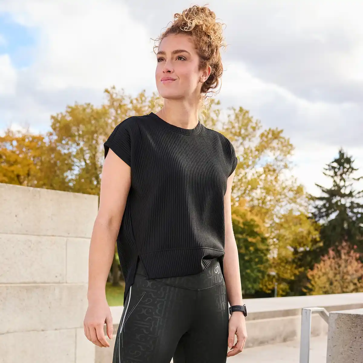 Bild 1 von Damen-Funktions-T-Shirt mit Ottoman-Struktur