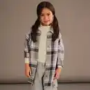 Bild 1 von Kinder-Mädchen-Oversized-Bluse im Karo-Design