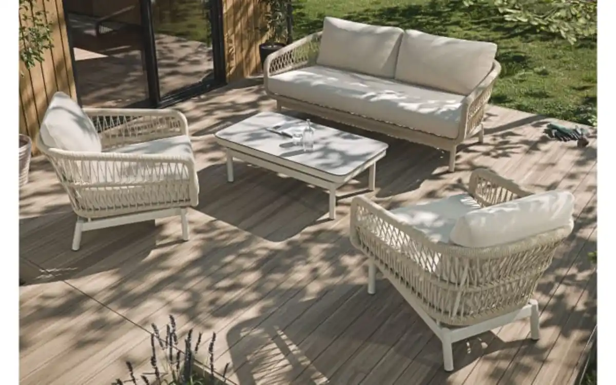 Bild 2 von Gartenset Acerra, taupe/grau, 4-teilig