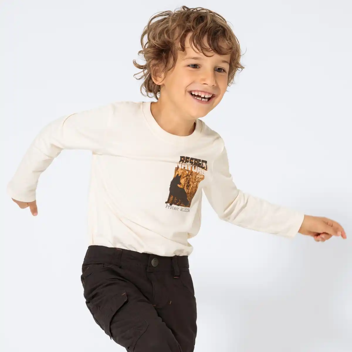Bild 1 von Kinder-Jungen-Shirt mit Rückendruck