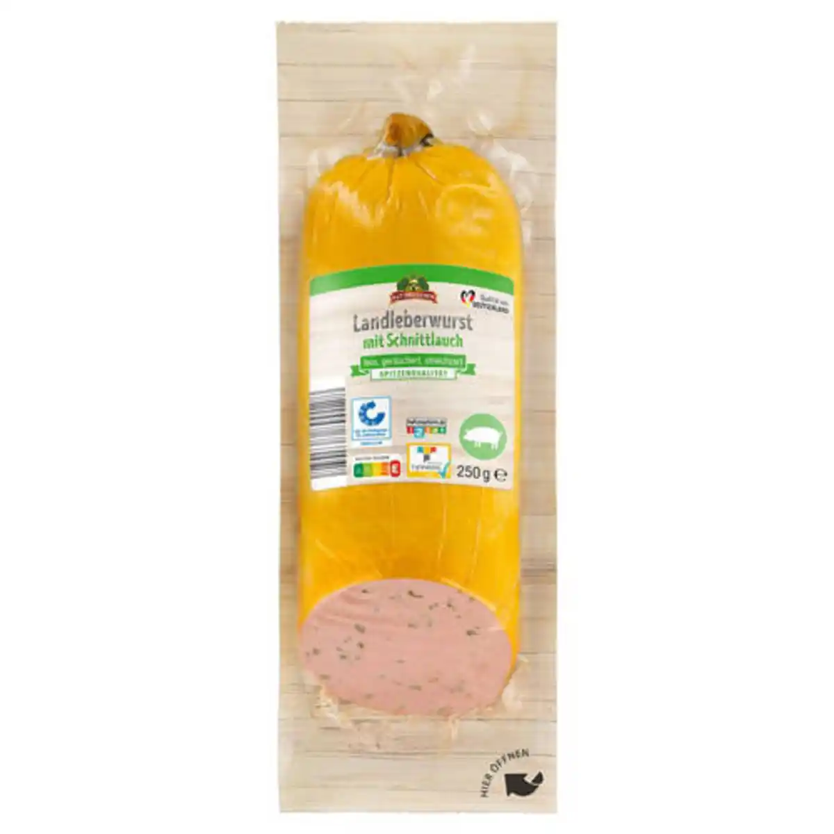 Bild 1 von GUT DREI EICHEN Landleberwurst 250 g, Schnittlauch