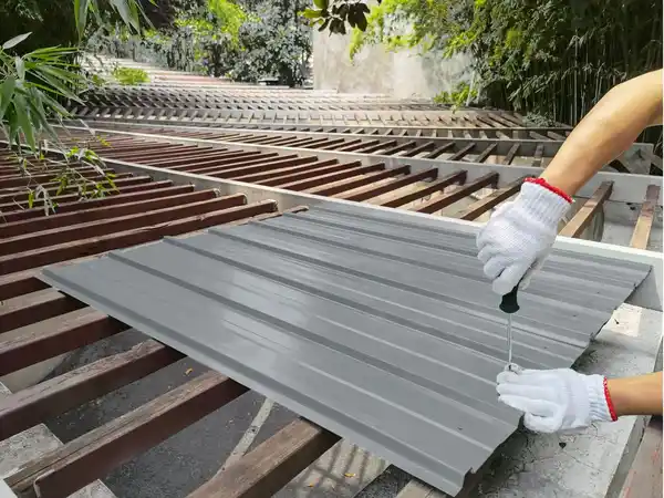 Bild 2 von Profil-/Trapezblech - 12er-Set, ca. 117 cm x 57 cm - Silber