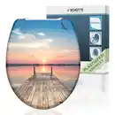 Bild 1 von Duroplast WC-Sitz SUNSET SKY, mit Absenkautomatik und Schnellverschluss