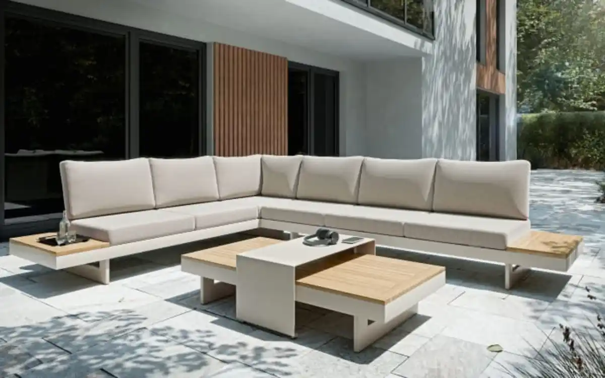 Bild 1 von Gartenset Accra, Akazienholz/beige, 4-teilig