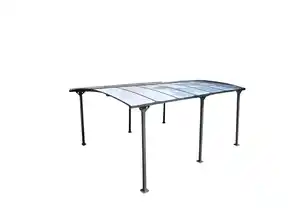 Carport mit Bogendach, Saint-Tropez, ca. 502 x 348 x 223 cm - Anthrazit