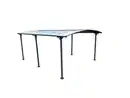 Bild 2 von Carport mit Bogendach, Saint-Tropez, ca. 502 x 348 x 223 cm - Anthrazit