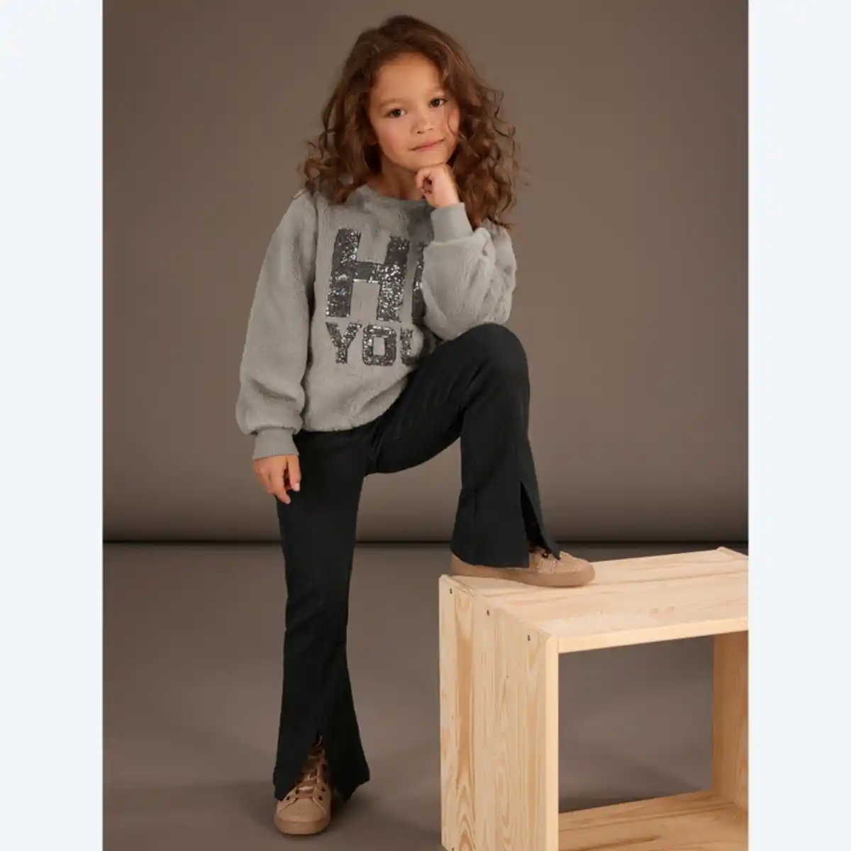 Bild 4 von Kinder-Mädchen-Leggings mit weitem Bein