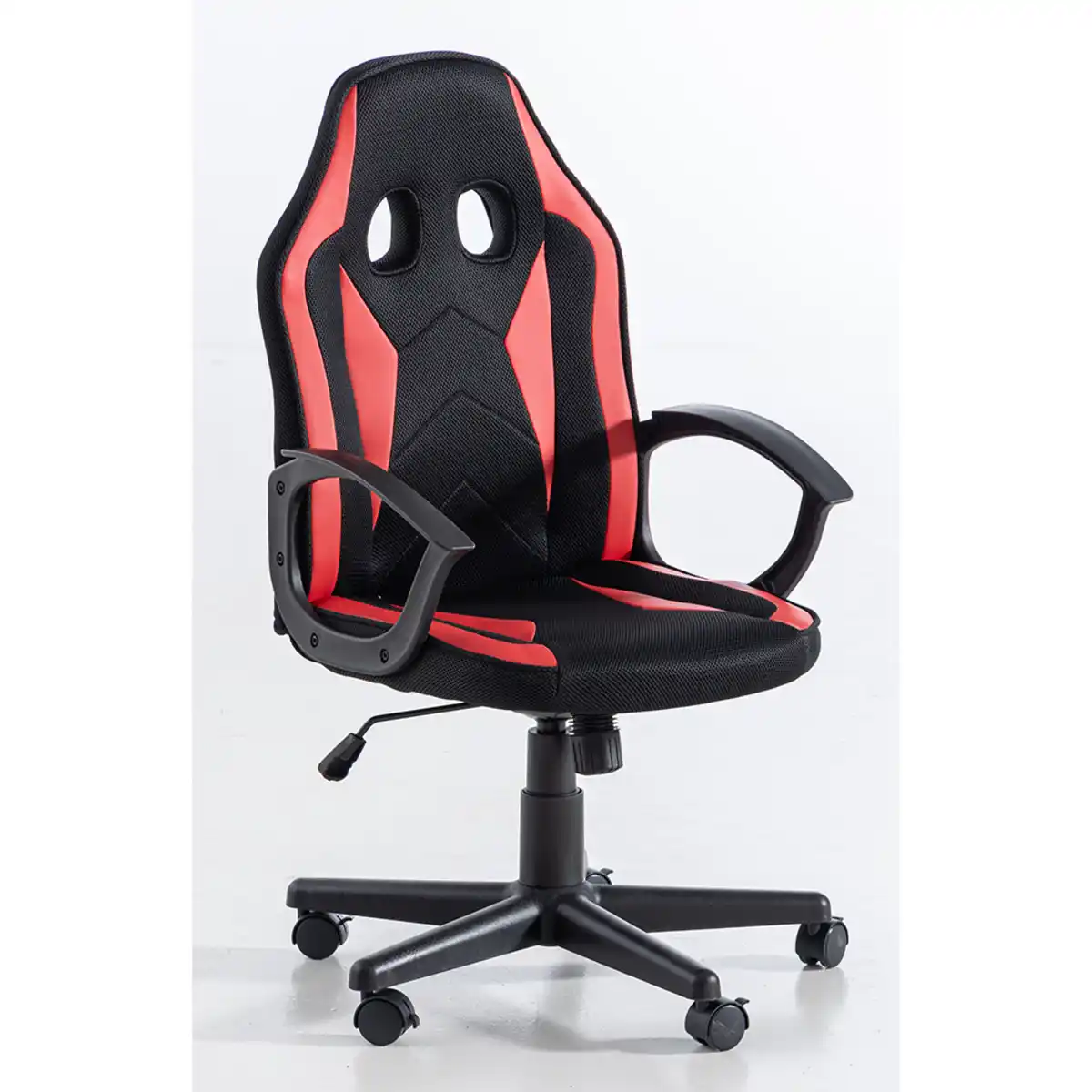 Bild 1 von Bürostuhl, ca. 57 x 62 x 99 - 108,5 cm - Rot/Schwarz