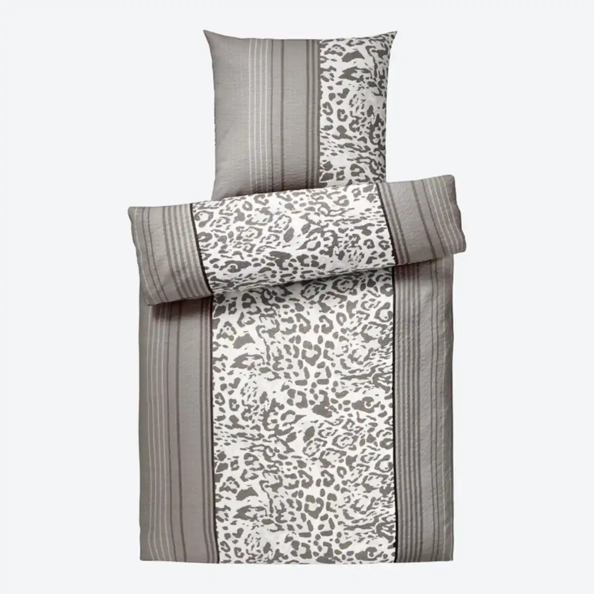 Bild 2 von Mikrofaser-Seersucker-Bettwäsche-Garnitur in bügelfreier Qualität