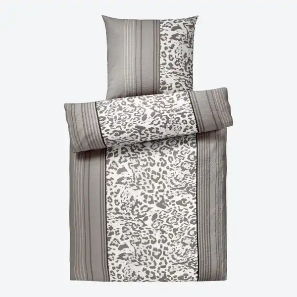 Bild 2 von Mikrofaser-Seersucker-Bettwäsche-Garnitur in bügelfreier Qualität