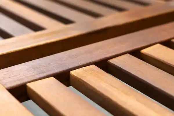 Bild 4 von 3-Sitzer Gartenbank aus Akazienholz, ca. 153 x 89 x 58 cm - Braun