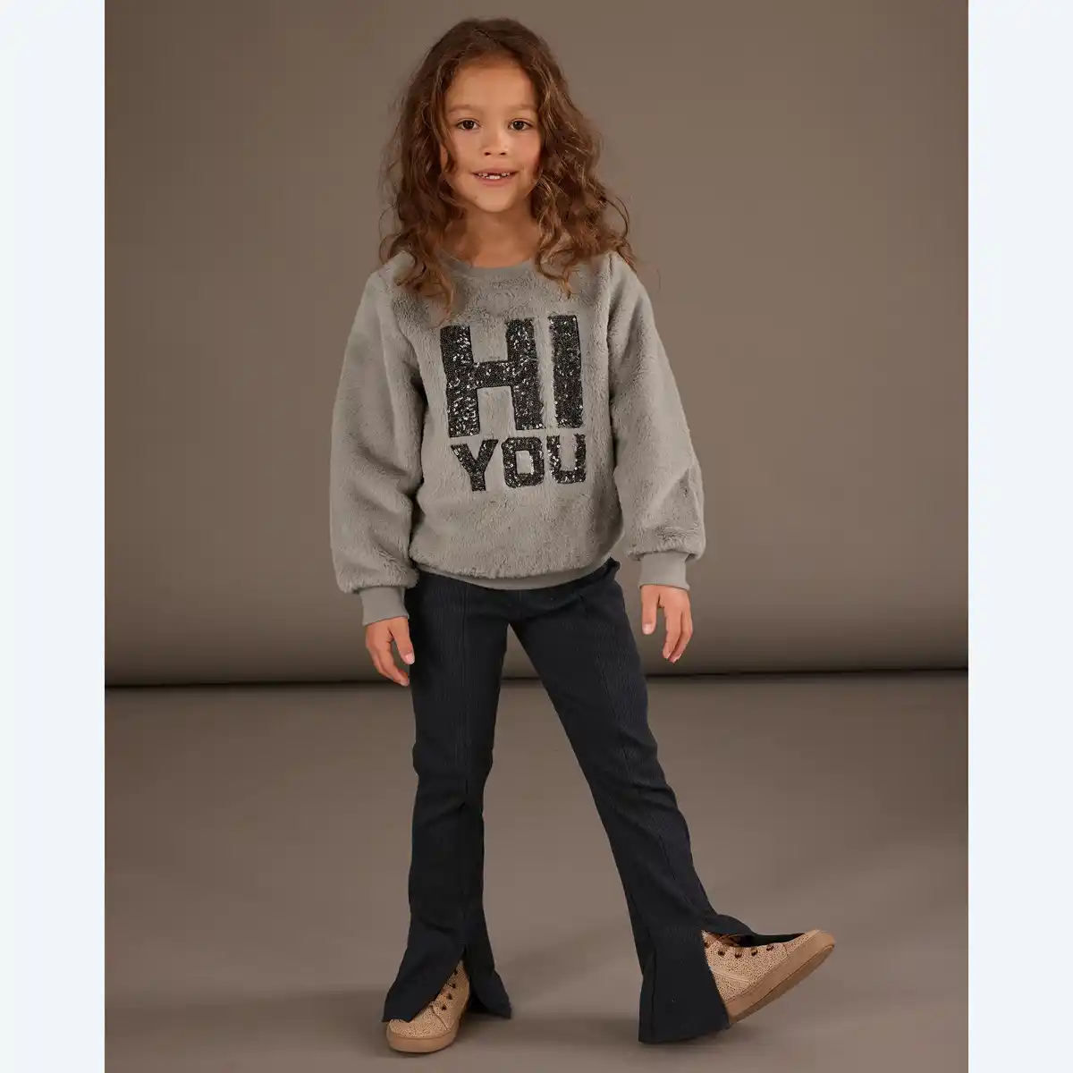 Bild 1 von Kinder-Mädchen-Leggings mit weitem Bein