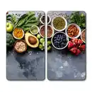 Bild 1 von Multi-Glasschneideplatte, 2er Pack, Motiv: Healthy Kitchen
